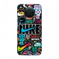 Дизайнерский силиконовый с усиленными углами чехол для Nokia X10 найк nike черный