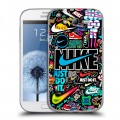 Дизайнерский пластиковый чехол для Samsung Galaxy Grand найк nike черный