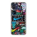 Дизайнерский силиконовый чехол для Samsung Galaxy A03 найк nike черный