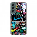 Дизайнерский силиконовый чехол для Samsung Galaxy S22 найк nike черный