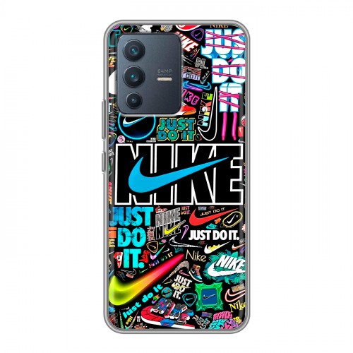 Дизайнерский силиконовый чехол для Vivo V23 найк nike черный