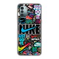 Дизайнерский силиконовый чехол для Nokia G11 найк nike черный