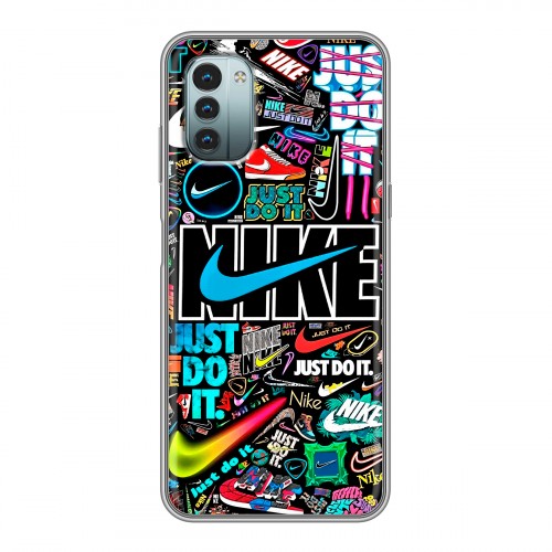 Дизайнерский силиконовый чехол для Nokia G11 найк nike черный