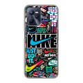 Дизайнерский силиконовый чехол для Realme C35 найк nike черный