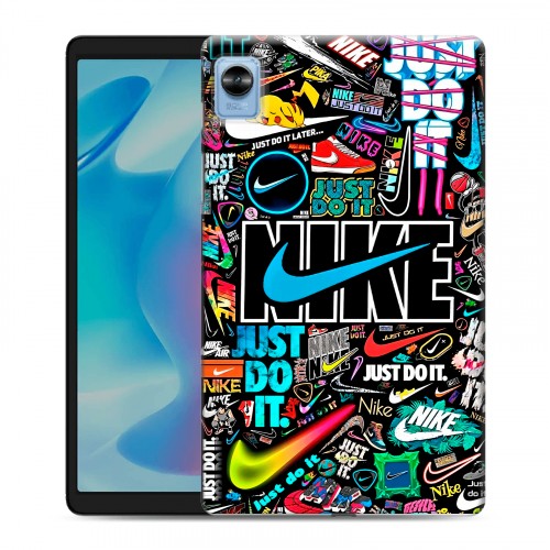 Дизайнерский силиконовый чехол для Realme Pad Mini найк nike черный