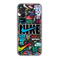 Дизайнерский силиконовый чехол для Xiaomi Poco M5 найк nike черный