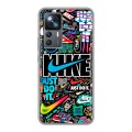 Дизайнерский силиконовый чехол для Xiaomi 12T найк nike черный