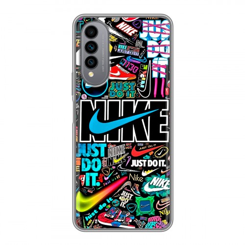 Дизайнерский силиконовый чехол для Wiko T50 найк nike черный