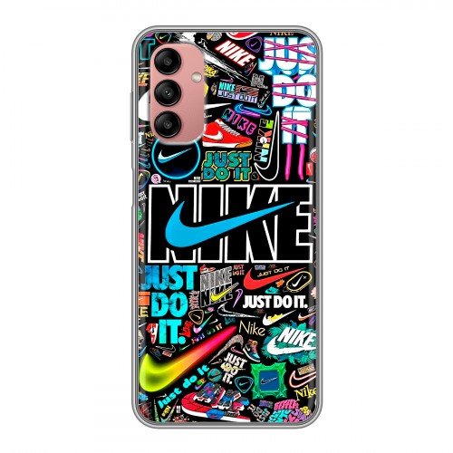 Дизайнерский силиконовый чехол для Samsung Galaxy A04s найк nike черный
