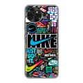 Дизайнерский силиконовый чехол для Itel S23 найк nike черный