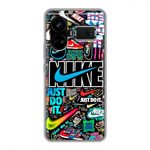 Дизайнерский силиконовый чехол для Realme GT5 найк nike черный