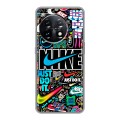 Дизайнерский силиконовый чехол для OnePlus 11 найк nike черный
