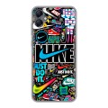 Дизайнерский силиконовый чехол для Samsung Galaxy A05 найк nike черный