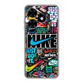 Дизайнерский силиконовый чехол для Tecno Spark Go 2024 найк nike черный