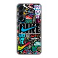 Дизайнерский силиконовый чехол для Samsung Galaxy A55 найк nike черный
