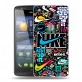 Дизайнерский пластиковый чехол для Acer Liquid E3 найк nike черный