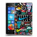 Дизайнерский пластиковый чехол для Microsoft Lumia 435 найк nike черный