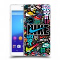 Дизайнерский пластиковый чехол для Sony Xperia C4 найк nike черный