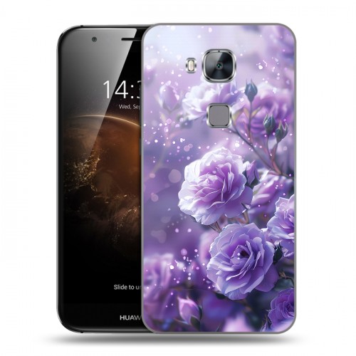 Дизайнерский пластиковый чехол для Huawei G8 Розы цветы