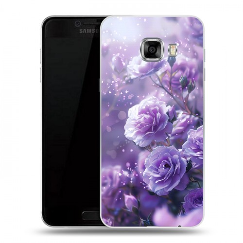 Дизайнерский пластиковый чехол для Samsung Galaxy C5 Розы цветы