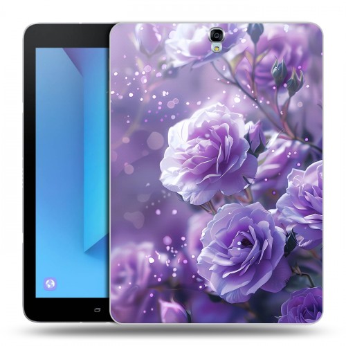 Дизайнерский силиконовый чехол для Samsung Galaxy Tab S3 Розы цветы