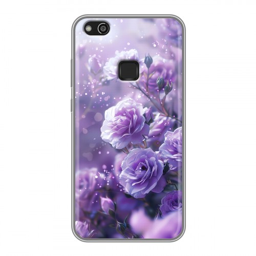 Дизайнерский силиконовый чехол для Huawei P10 Lite Розы цветы