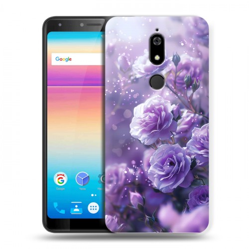 Дизайнерский силиконовый чехол для BQ Space X Розы цветы