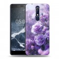 Дизайнерский пластиковый чехол для Nokia 5.1 Розы цветы