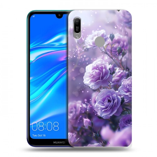 Дизайнерский пластиковый чехол для Huawei Y6 (2019) Розы цветы