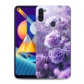 Дизайнерский пластиковый чехол для Samsung Galaxy M11 Розы цветы