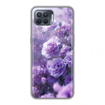 Дизайнерский силиконовый чехол для OPPO Reno4 Lite Розы цветы (на заказ)