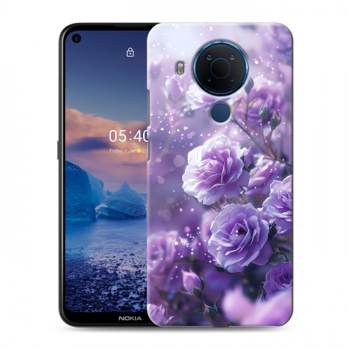 Дизайнерский силиконовый чехол для Nokia 5.4 Розы цветы