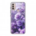 Дизайнерский силиконовый чехол для Lenovo K14 Plus Розы цветы