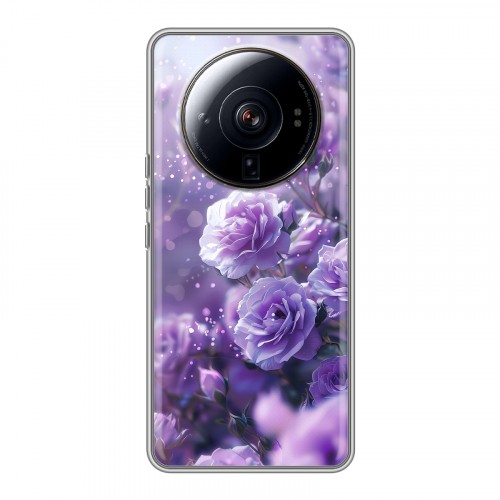 Дизайнерский силиконовый чехол для Xiaomi 12S Ultra Розы цветы