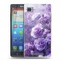 Дизайнерский пластиковый чехол для Lenovo Vibe Z Розы цветы
