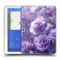 Дизайнерский силиконовый чехол для Samsung Galaxy Tab 4 10.1 Розы цветы
