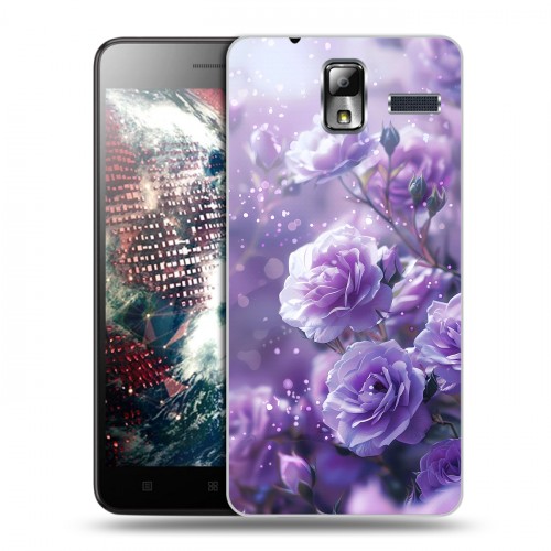 Дизайнерский силиконовый чехол для Lenovo S580 Ideaphone Розы цветы