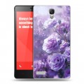Дизайнерский пластиковый чехол для Xiaomi RedMi Note Розы цветы