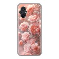 Полупрозрачный дизайнерский силиконовый чехол для Xiaomi Poco M5 Розовые розы