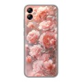 Полупрозрачный дизайнерский силиконовый чехол для Samsung Galaxy A04e Розовые розы