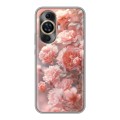 Полупрозрачный дизайнерский силиконовый чехол для Huawei Nova 11 Розовые розы