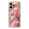 Полупрозрачный дизайнерский пластиковый чехол для Xiaomi RedMi 12 Розовые розы