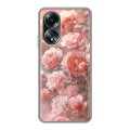 Полупрозрачный дизайнерский пластиковый чехол для OPPO A58 4G Розовые розы