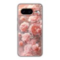 Полупрозрачный дизайнерский пластиковый чехол для Google Pixel 8 Розовые розы