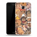 Дизайнерский пластиковый чехол для Samsung Galaxy C5 капибара