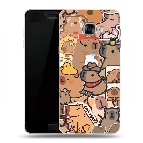 Дизайнерский пластиковый чехол для Samsung Galaxy C5 капибара