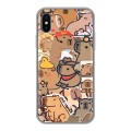 Дизайнерский силиконовый чехол для Iphone x10 капибара