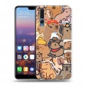 Дизайнерский силиконовый с усиленными углами чехол для Huawei P20 Pro капибара