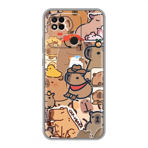 Дизайнерский силиконовый чехол для Xiaomi Redmi 10A капибара