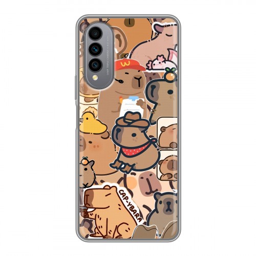 Дизайнерский силиконовый чехол для Wiko T50 капибара